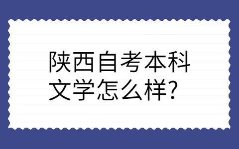 陕西自考本科文学