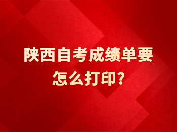 陕西自考成绩单 陕西自考成绩