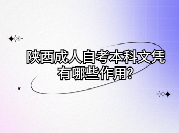 陕西成人自考本科 陕西自考