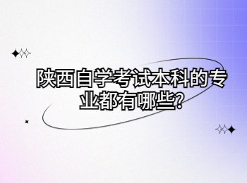 陕西自学考试本科
